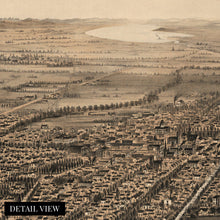 Load image into Gallery viewer, Digitally Restored and Enhanced 1875 Map of San Jose CA Canvas - Canvas Wrap Vintage San Jose California Map Poster - History Map of San Jose Wall Art
