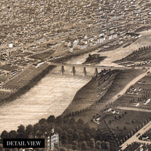 Load image into Gallery viewer, Digitally Restored and Enhanced 1879 Minneapolis Map Canvas Art - Canvas Wrap Vintage Minneapolis Wall Art - Historic Minnesota Map - Old Minneapolis Map Poster - History Map of Minneapolis MN
