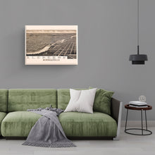 Load image into Gallery viewer, Digitally Restored and Enhanced 1879 Minneapolis Map Canvas Art - Canvas Wrap Vintage Minneapolis Wall Art - Historic Minnesota Map - Old Minneapolis Map Poster - History Map of Minneapolis MN