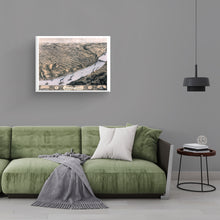 Load image into Gallery viewer, Digitally Restored and Enhanced 1869 Kansas City Map Canvas Art - Canvas Wrap Vintage Kansas City MO Map Poster - History Map of Kansas City Missouri