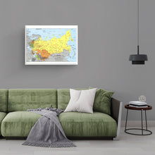 Cargar imagen en el visor de la galería, Digitally Restored and Enhanced 1983 Soviet Union Map Canvas - Canvas Wrap Vintage Map of USSR - Soviet Union History Map - Old Soviet Union Poster