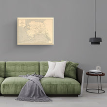 Load image into Gallery viewer, Digitally Restored and Enhanced 1909 Alaska Map Canvas Art - Canvas Wrap Vintage Alaska Map Poster - Old Alaska Wall Art - History Map of Alaska Poster - State of Alaska Map Showing Aleutian Islands