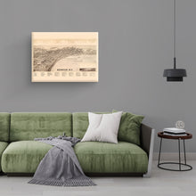 Load image into Gallery viewer, Digitally Restored and Enhanced 1893 Geneva Map Canvas - Canvas Wrap Vintage New York Map Poster - History Map of Geneva NY - Old Geneva New York Map