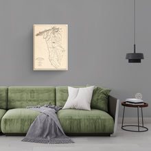 Cargar imagen en el visor de la galería, Digitally Restored and Enhanced1825 Map of Greenville SC Canvas Art - Canvas Wrap Vintage Greenville County South Carolina Map Wall Art - History Map of Greenville District South Carolina Poster