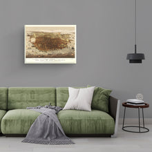 Load image into Gallery viewer, Digitally Restored and Enhanced 1878 San Francisco Canvas Wall Art - Canvas Wrap Vintage San Francisco Poster - History Map of San Francisco Wall Art - Bird's Eye View of San Francisco Map Print