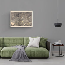 Load image into Gallery viewer, Digitally Restored and Enhanced 1887 Austin Texas Map Canvas Art - Canvas Wrap Vintage Austin TX Map Print - Old City of Austin Texas Wall Art - Bird's Eye View History Map of Austin Texas Poster