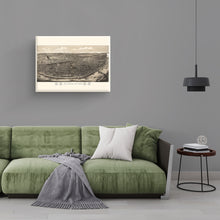 Load image into Gallery viewer, Digitally Restored and Enhanced 1895 Saint Louis Missouri Map Canvas - Canvas Wrap Vintage City of St Louis Wall Art - History Map of St Louis MO