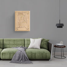 Load image into Gallery viewer, Digitally Restored and Enhanced 1819 Alabama Map Canvas - Canvas Wrap Vintage Alabama Map - Old Alabama Poster Print - History Map of Alabama Wall Art