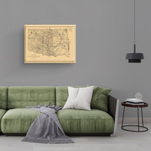Cargar imagen en el visor de la galería, Digitally Restored and Enhanced 1887 Indian Territory Map Canvas Art - Canvas Wrap Vintage Oklahoma Map Poster - Old Map of Oklahoma Wall Art - Indian Territory Map Compiled From The Official Records