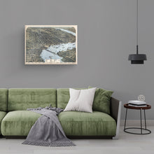 Cargar imagen en el visor de la galería, Digitally Restored and Enhanced 1893 Jacksonville Florida Map Canvas - Canvas Wrap Vintage Jacksonville Wall Art - Old Map of Jacksonville Florida - Bird's Eye View History Map of Jacksonville FL