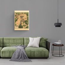 Load image into Gallery viewer, Digitally Restored and Enhanced 1863 Gettysburg Map Canvas Art - Canvas Wrap Vintage Gettysburg Battlefield Map - Old Gettysburg Poster - History Map of the Battle of Gettysburg Pennsylvania Wall Art Poster