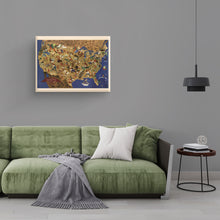 Cargar imagen en el visor de la galería, Digitally Restored and Enhanced 1946 United States Map Canvas - Canvas Wrap Vintage USA Map Poster - Old Map of the United States - Historic Map of USA - Map of United States Wall Art & Its Folklore