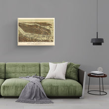 Load image into Gallery viewer, Digitally Restored and Enhanced - 1892 New York and Brooklyn Map Canvas - Canvas Wrap Vintage New York City Wall Art - Restored NYC Map - Old Map of New York & Brooklyn Poster - Historic NYC Wall Poster