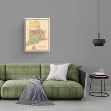 Cargar imagen en el visor de la galería, Digitally Restored and Enhanced 1829 Rhode Island State Map Canvas Art - Canvas Wrap Vintage Rhode Island Wall Art - Old Rhode Island Poster - Historic RI Map - Restored Map of Rhode Island Print