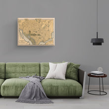 Load image into Gallery viewer, Digitally Restored and Enhanced 1897 Washington DC Map Canvas Art - Canvas Wrap Vintage Wall Map of Washington DC - Old Washington DC - Restored Washington DC Map Wall Art Poster Print