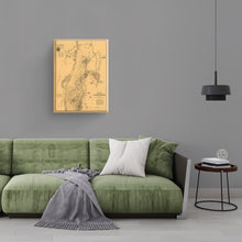 Load image into Gallery viewer, Digitally Restored and Enhanced 1863 Gettysburg Map Canvas - Canvas Wrap Vintage Pennsylvania Map - Historic Map of Pennsylvania Poster - Old Gettysburg Battlefield Map of Pennsylvania Wall Art