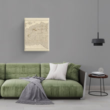 Load image into Gallery viewer, Digitally Restored and Enhanced 1900 Choctaw Nation Map Canvas - Canvas Wrap Vintage Oklahoma Map Poster - Old Oklahoma Wall Art - Restored Choctaw Nation Indian Territory of Oklahoma State Poster