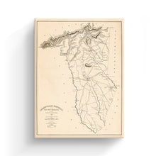 Cargar imagen en el visor de la galería, Digitally Restored and Enhanced1825 Map of Greenville SC Canvas Art - Canvas Wrap Vintage Greenville County South Carolina Map Wall Art - History Map of Greenville District South Carolina Poster
