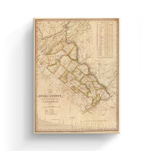Load image into Gallery viewer, Digitally Restored and Enhanced 1831 Bucks County Map Canvas Art - Canvas Wrap Vintage Bucks County Pennsylvania - Old Bucks County Pennsylvania Map - Historic Bucks County PA Wall Art Poster
