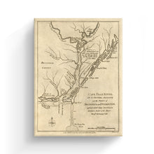 Load image into Gallery viewer, Digitally Restored and Enhanced 1781 Cape Fear River Map Canvas Art - Canvas Wrap Vintage North Carolina Wall Art - Historic Map of NC Poster - Old NC Map Poster - Restored Map of Cape Fear River