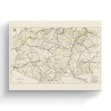 Cargar imagen en el visor de la galería, Digitally Restored and Enhanced 1919 Arizona New Mexico Map Canvas - Canvas Wrap Vintage Arizona Map - History Map of New Mexico and Arizona Wall Art