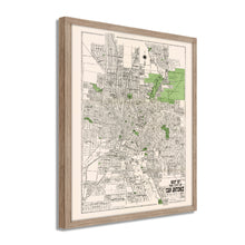 Load image into Gallery viewer, Digitally Restored and Enhanced 1924 Bexar County Map Print - Framed Vintage San Antonio Map Poster - Restored San Antonio Wall Art - Historic Bexar County Map of San Antonio TX