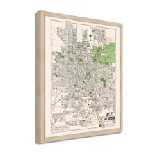Load image into Gallery viewer, Digitally Restored and Enhanced 1924 Bexar County Map Print - Framed Vintage San Antonio Map Poster - Restored San Antonio Wall Art - Historic Bexar County Map of San Antonio TX