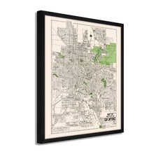 Load image into Gallery viewer, Digitally Restored and Enhanced 1924 Bexar County Map Print - Framed Vintage San Antonio Map Poster - Restored San Antonio Wall Art - Historic Bexar County Map of San Antonio TX