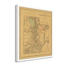 Cargar imagen en el visor de la galería, Digitally Restored and Enhanced 1879 Utah Map Poster - Framed Vintage Utah Wall Map - Old Map of Utah Poster - Restored Utah Wall Art - Historic Utah State Map - Territory of Utah Map