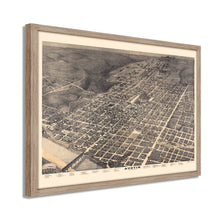 Cargar imagen en el visor de la galería, Digitally Restored and Enhanced 1887 Map of Austin Texas Poster - Framed Vintage Austin Texas Wall Art - Old City of Austin Texas Map - Bird's Eye View of Austin TX Map History