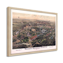 Cargar imagen en el visor de la galería, Digitally Restored and Enhanced 1897 Map of Nashville TN - Framed Vintage Nashville Map Poster - Old Nashville Wall Art - Centennial Exposition History Map of Nashville Tennessee