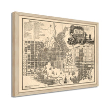 Cargar imagen en el visor de la galería, Digitally Restored and Enhanced 1804 Baltimore Map Print - Framed Vintage Baltimore City Wall Art - Old Baltimore Maryland Map Poster