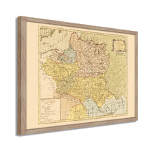 Load image into Gallery viewer, Digitally Restored and Enhanced 1770 Poland Map Poster - Framed Vintage Poland Wall Art - Old Map of Lithuania - History Map of the Kingdom of Poland and the Grand Dutchy of Lithuania