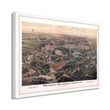 Cargar imagen en el visor de la galería, Digitally Restored and Enhanced 1897 Map of Nashville TN - Framed Vintage Nashville Map Poster - Old Nashville Wall Art - Centennial Exposition History Map of Nashville Tennessee