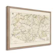 Load image into Gallery viewer, Digitally Restored and Enhanced 1919 Arizona New Mexico Map - Framed Vintage Arizona Wall Art - History Map of New Mexico and Arizona