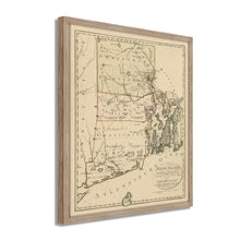 Cargar imagen en el visor de la galería, Digitally Restored and Enhanced 1797 Map of Rhode Island - Framed Vintage Rhode Island State Map - Old Rhode Island Poster - Historic RI Map - Restored Rhode Island Wall Art