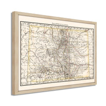 Cargar imagen en el visor de la galería, Digitally Restored and Enhanced 1879 Map of Colorado Poster - Framed Vintage Colorado Map Poster - History Map of Colorado Wall Art