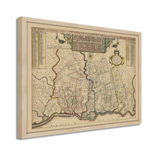 Cargar imagen en el visor de la galería, Digitally Restored and Enhanced 1687 Map of Pennsylvania Poster - Framed Vintage Pennsylvania Map - Old Pennsylvania Wall Art - Restored Pennsylvania Map of Philadelphia Region