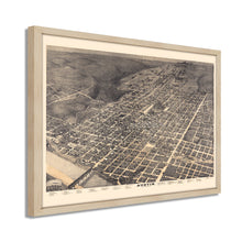 Cargar imagen en el visor de la galería, Digitally Restored and Enhanced 1887 Map of Austin Texas Poster - Framed Vintage Austin Texas Wall Art - Old City of Austin Texas Map - Bird's Eye View of Austin TX Map History