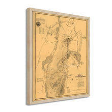 Load image into Gallery viewer, Digitally Restored and Enhanced 1863 Gettysburg Map - Framed Vintage Pennsylvania Map Print - Old Pennsylvania Wall Art - Restored Gettysburg Battlefield Map of Pennsylvania Poster