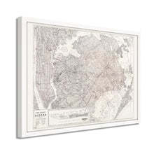 Cargar imagen en el visor de la galería, Digitally Restored and Enhanced 1922 Queens New York Map - Framed Vintage New York City Wall Art - Old Queens Map Poster - Historic Queens Wall Art - Restored New York City Poster