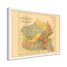 Cargar imagen en el visor de la galería, Digitally Restored and Enhanced 1884 Cherokee Nation History Map - Framed Vintage Map of Indian Tribes - Old Cherokee Nation Wall Art - Historic Oklahoma Map - American Indian Map
