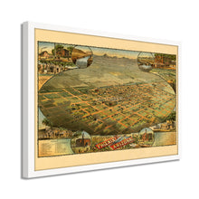 Load image into Gallery viewer, Digitally Restored and Enhanced 1885 Phoenix Arizona Map - Framed Vintage Phoenix AZ Poster - Old Phoenix Wall Art - History Map of Phoenix AZ - Maricopa County Map of Phoenix Arizona