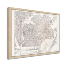 Cargar imagen en el visor de la galería, Digitally Restored and Enhanced 1922 Queens New York Map - Framed Vintage New York City Wall Art - Old Queens Map Poster - Historic Queens Wall Art - Restored New York City Poster
