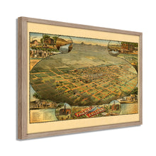 Load image into Gallery viewer, Digitally Restored and Enhanced 1885 Phoenix Arizona Map - Framed Vintage Phoenix AZ Poster - Old Phoenix Wall Art - History Map of Phoenix AZ - Maricopa County Map of Phoenix Arizona