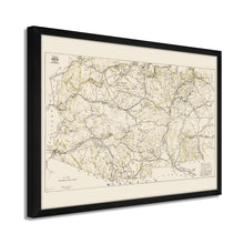 Load image into Gallery viewer, Digitally Restored and Enhanced 1919 Arizona New Mexico Map - Framed Vintage Arizona Wall Art - History Map of New Mexico and Arizona