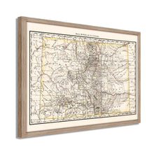 Cargar imagen en el visor de la galería, Digitally Restored and Enhanced 1879 Map of Colorado Poster - Framed Vintage Colorado Map Poster - History Map of Colorado Wall Art