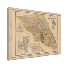 Cargar imagen en el visor de la galería, Digitally Restored and Enhanced 1900 Sonoma County Map - Framed Vintage Sonoma California Wall Map - History Map of Sonoma County CA