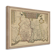 Cargar imagen en el visor de la galería, Digitally Restored and Enhanced 1687 Map of Pennsylvania Poster - Framed Vintage Pennsylvania Map - Old Pennsylvania Wall Art - Restored Pennsylvania Map of Philadelphia Region