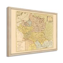 Load image into Gallery viewer, Digitally Restored and Enhanced 1770 Poland Map Poster - Framed Vintage Poland Wall Art - Old Map of Lithuania - History Map of the Kingdom of Poland and the Grand Dutchy of Lithuania